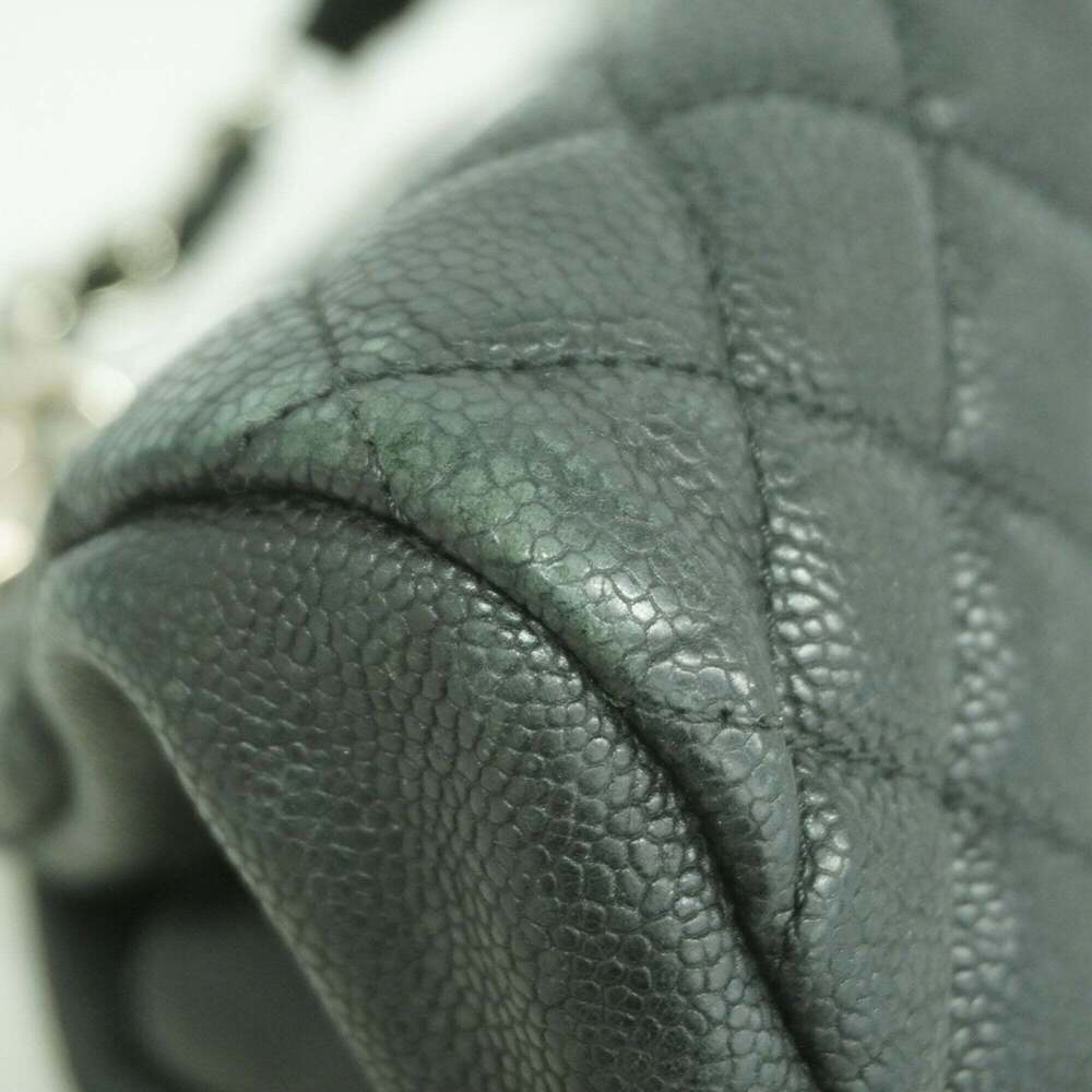 CHANEL Black Caviar Leather Shoulder Bag - Picture 6 of 9